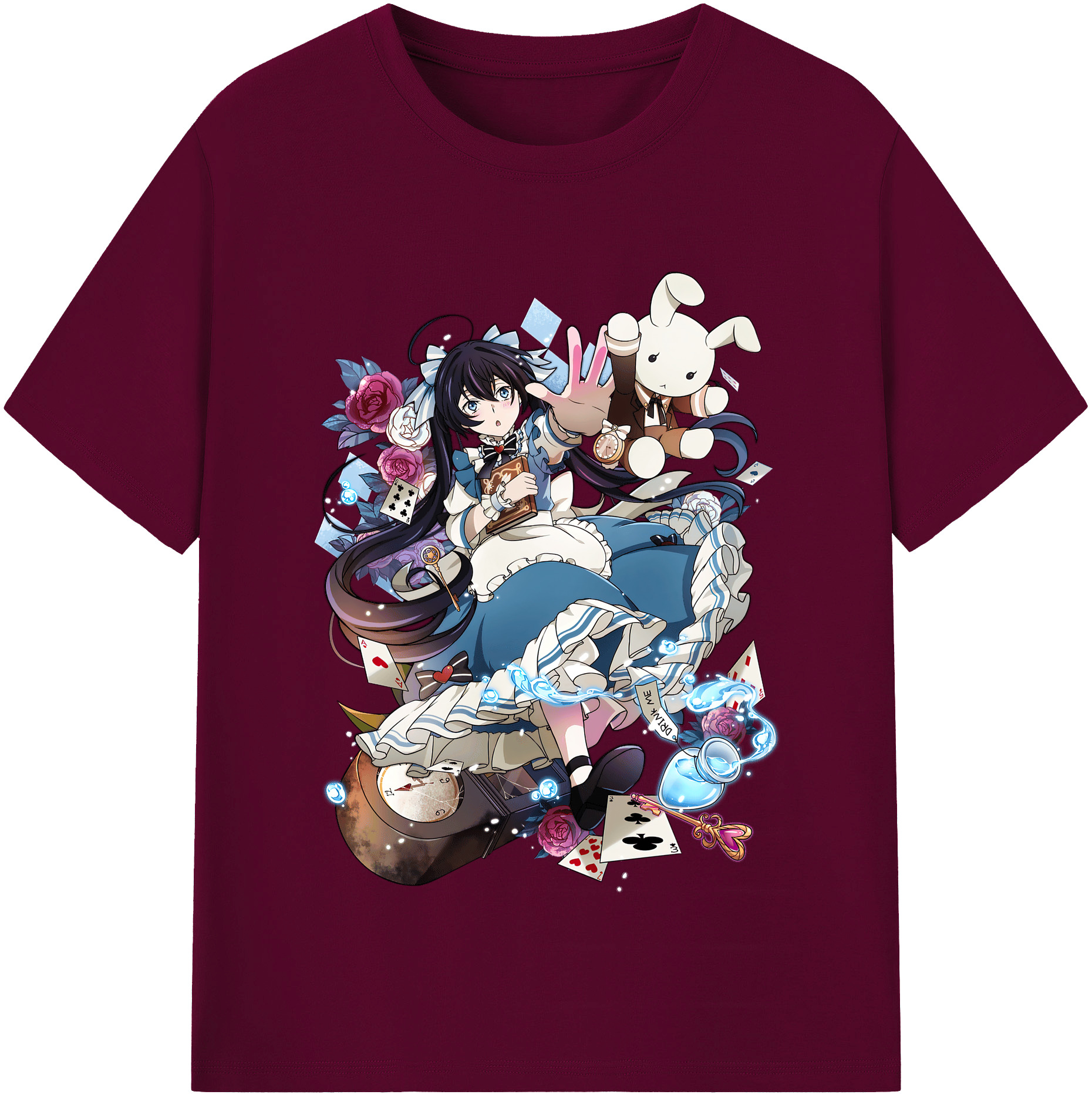 （画像用） 文豪ストレイドッグス Bungo Stray Dogs レディースカジュアルプリントTシャツ（綿100％）